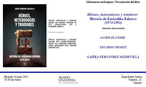 Debate en Zarauz al hilo de la historia de EE