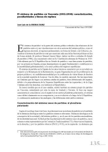 El sistema de partidos en Vasconia